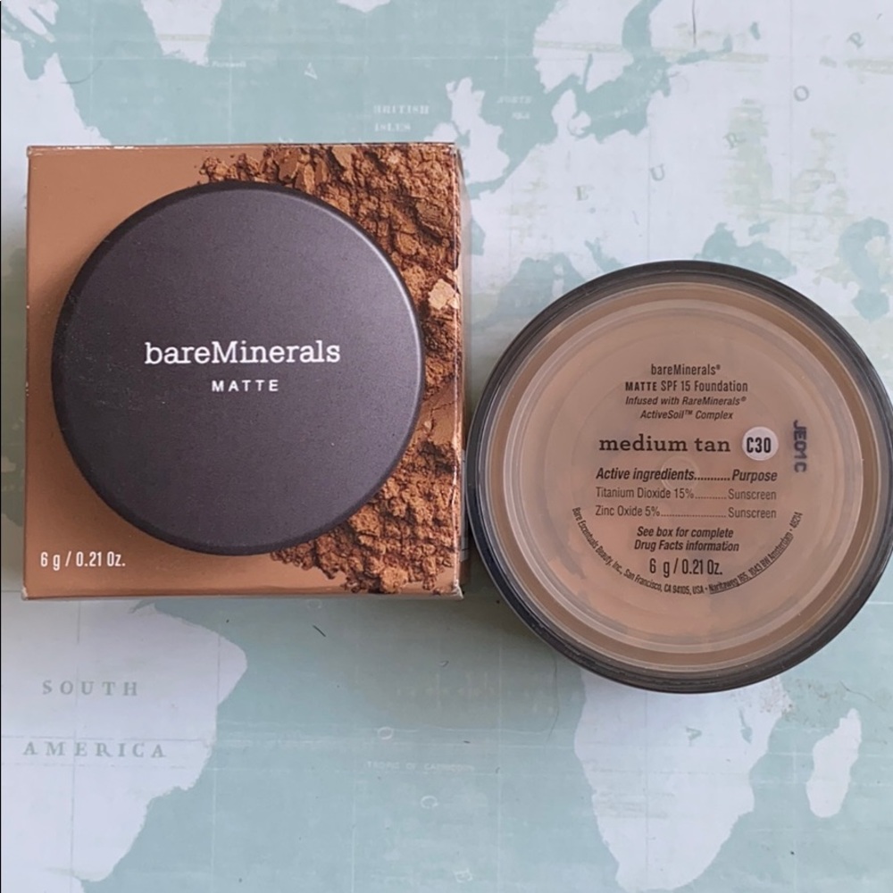 Bare Minerals matte foundation medium tan spf 15